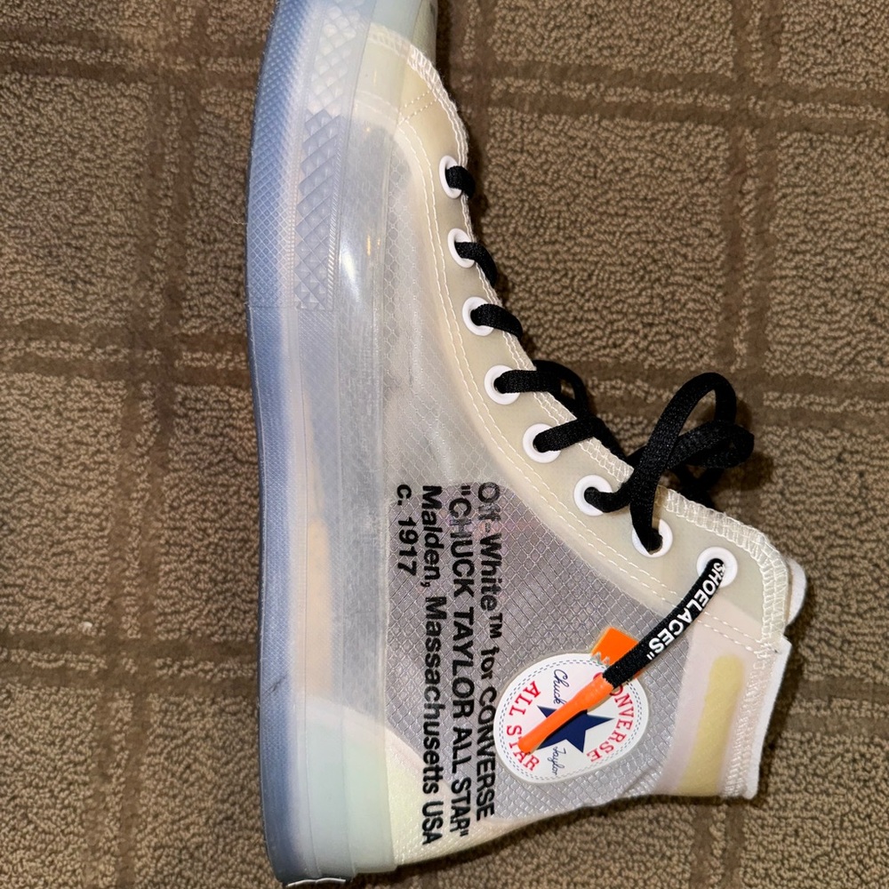 Off White Transparent Sneakers - image 2